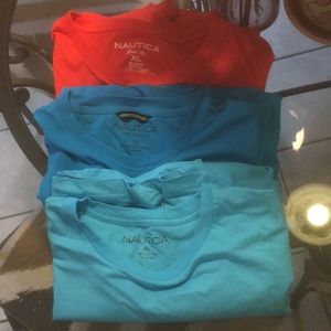 Three Men’s Nautica T-shirts